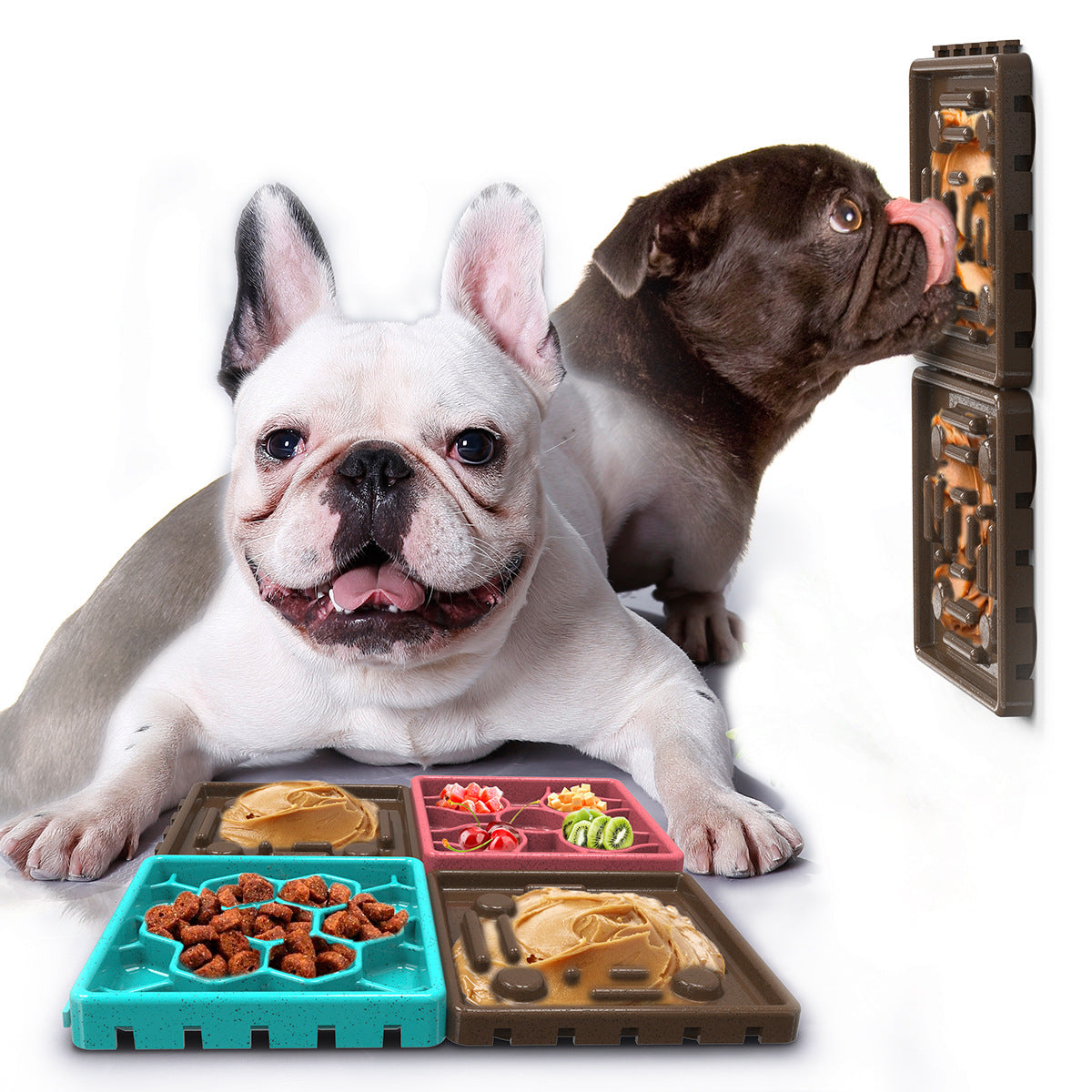 Dog Licking Mat Slow Feeder Peanut Lick Pad with Suction